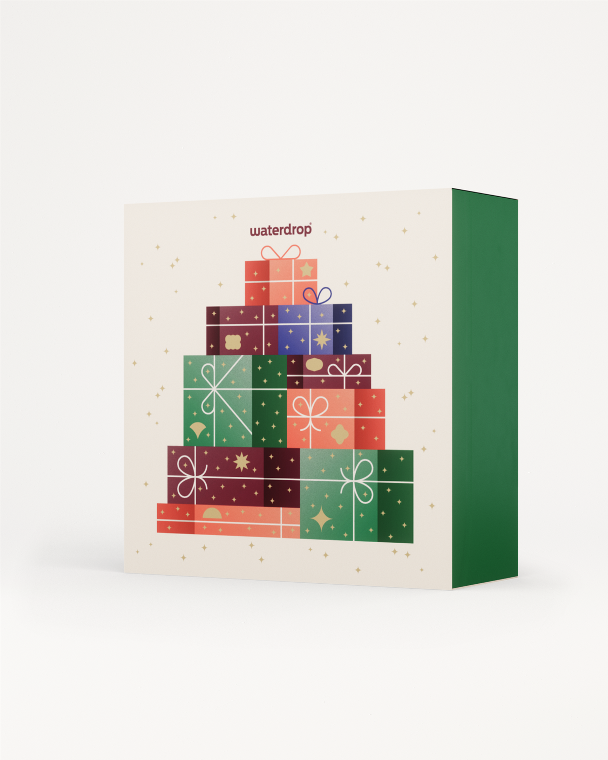 Calendario dell'Avvento Grande di Waterdrop® con regali e accessori festivi.