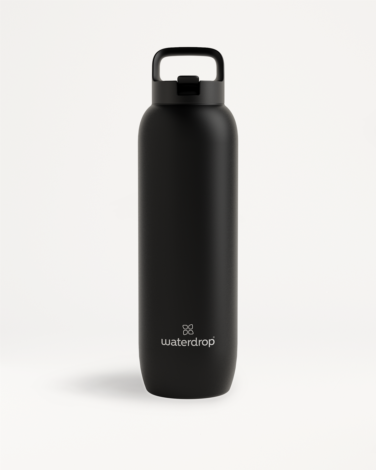 All-Purpose Thermo Straw Lid bottle with waterdrop logo.