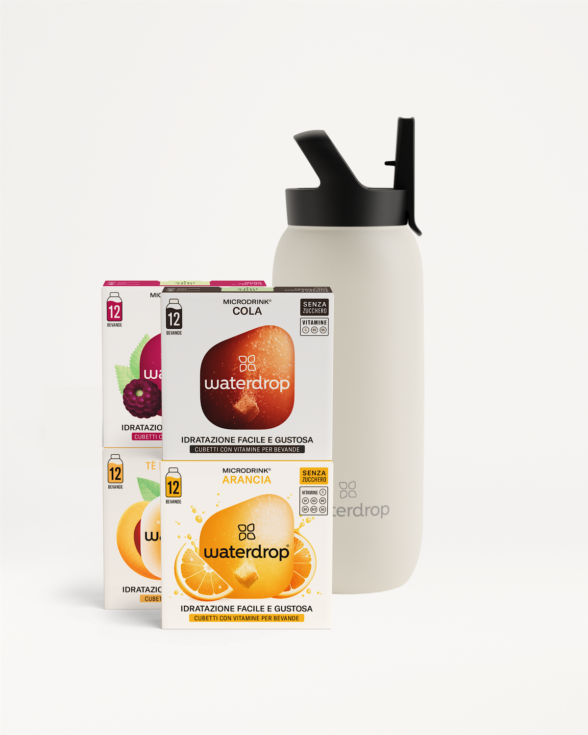 Deluxe Starter Set con gusti best-seller e borraccia waterdrop®.