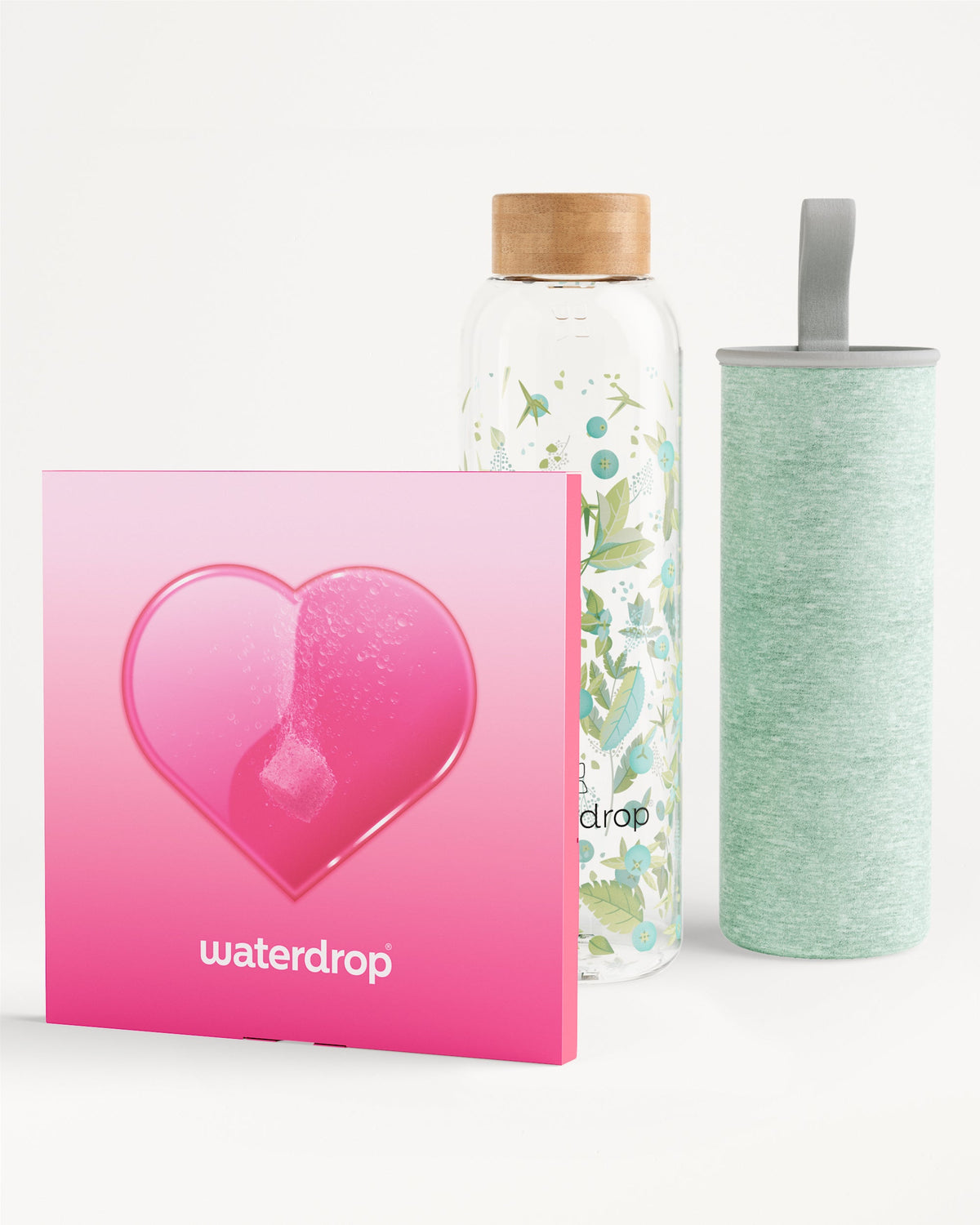 Set Cuore in Vetro
