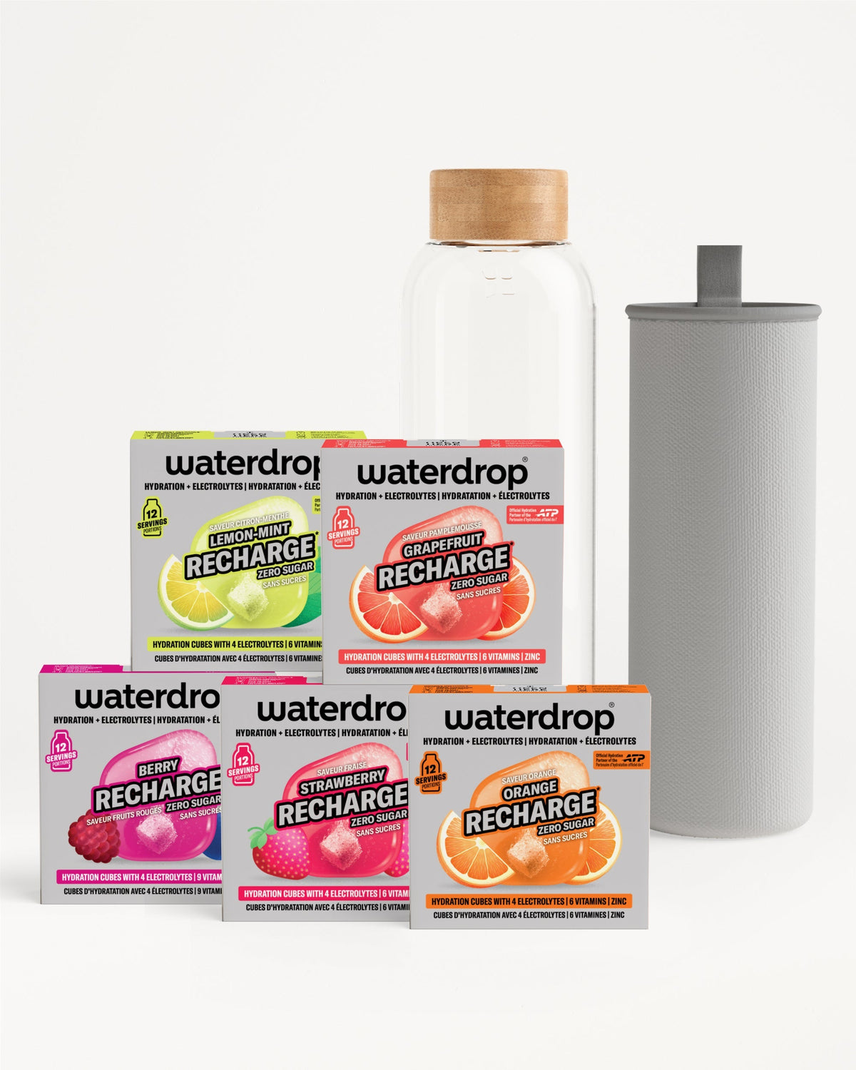 Set Scoperta RECHARGE + Bottiglia in Vetro