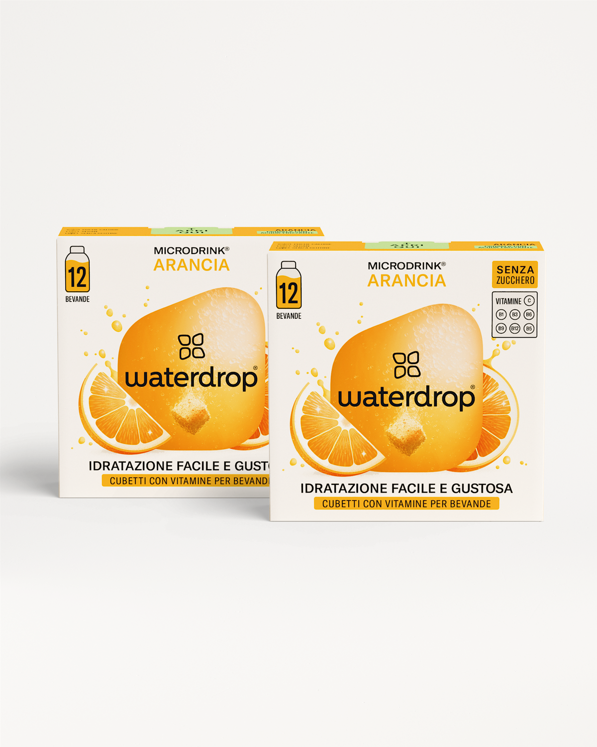 Confezione Doppia microdrink agrumi per idratazione rinfrescante.