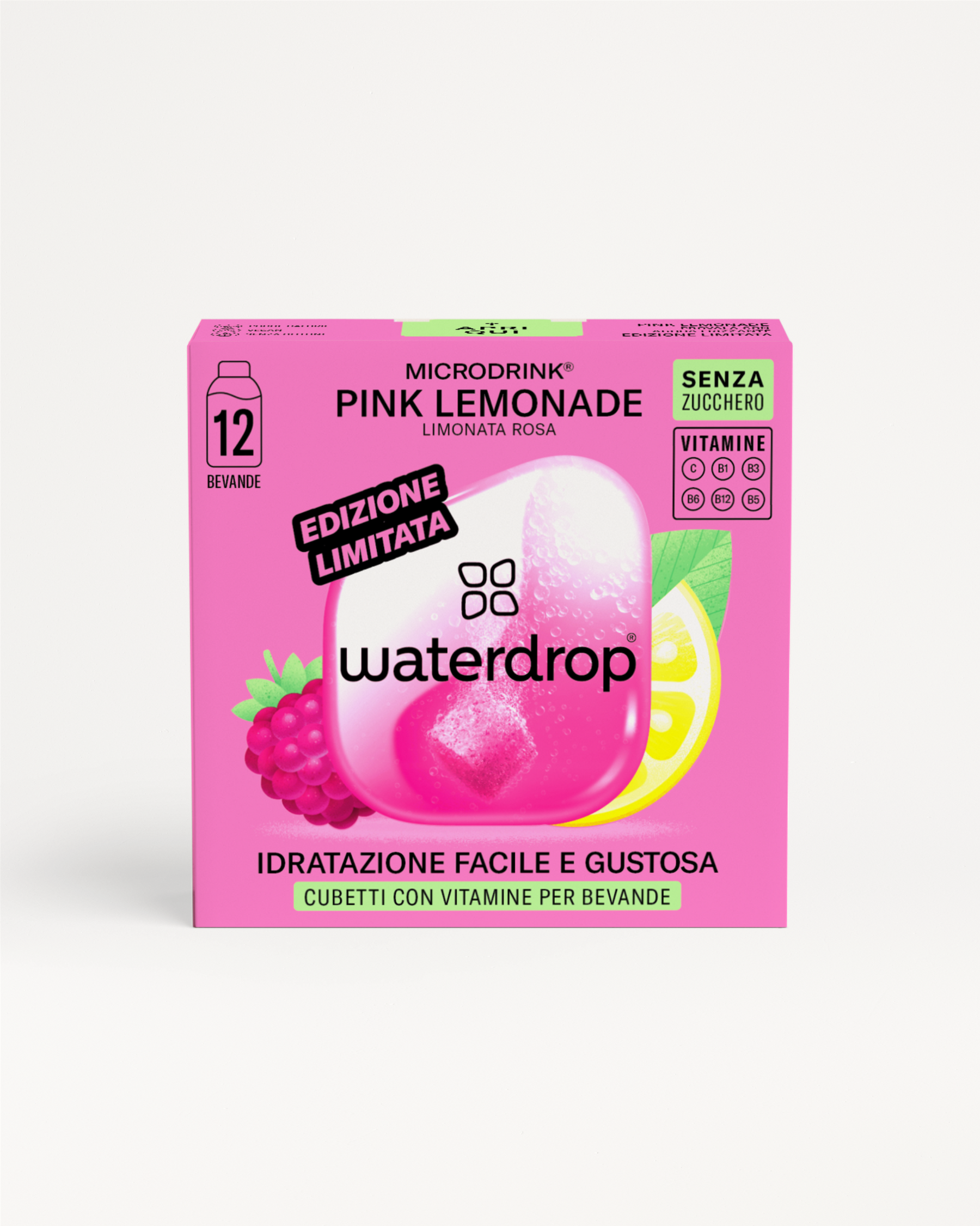 PINK LEMONADE: Cubetti idratanti senza zucchero, edizione limitata.