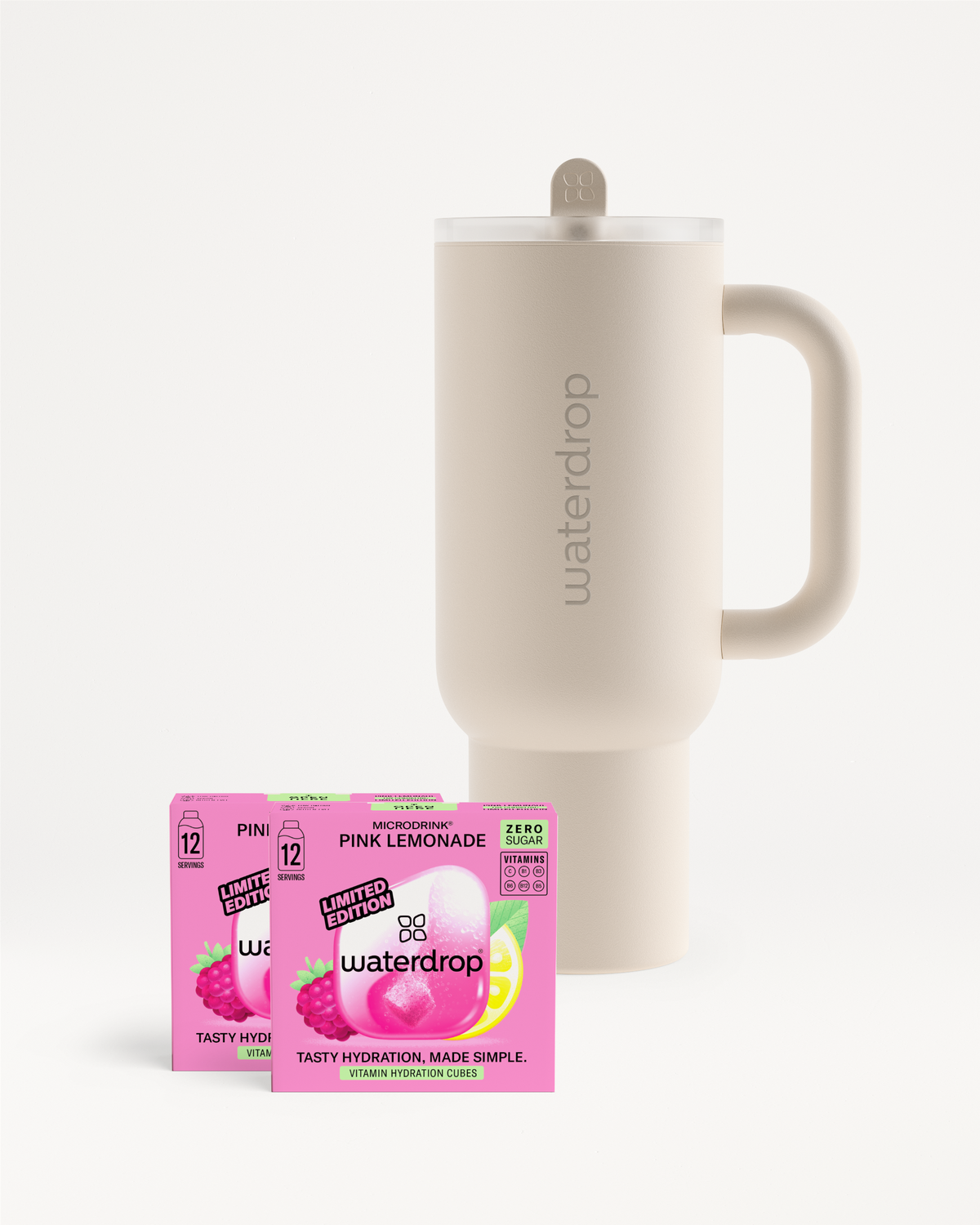 Explorer Set ceramic mug with lid.