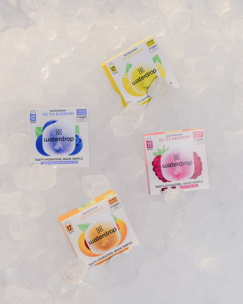 Set TÈ FREDDO: quattro cubetti di idratazione su ghiaccio.