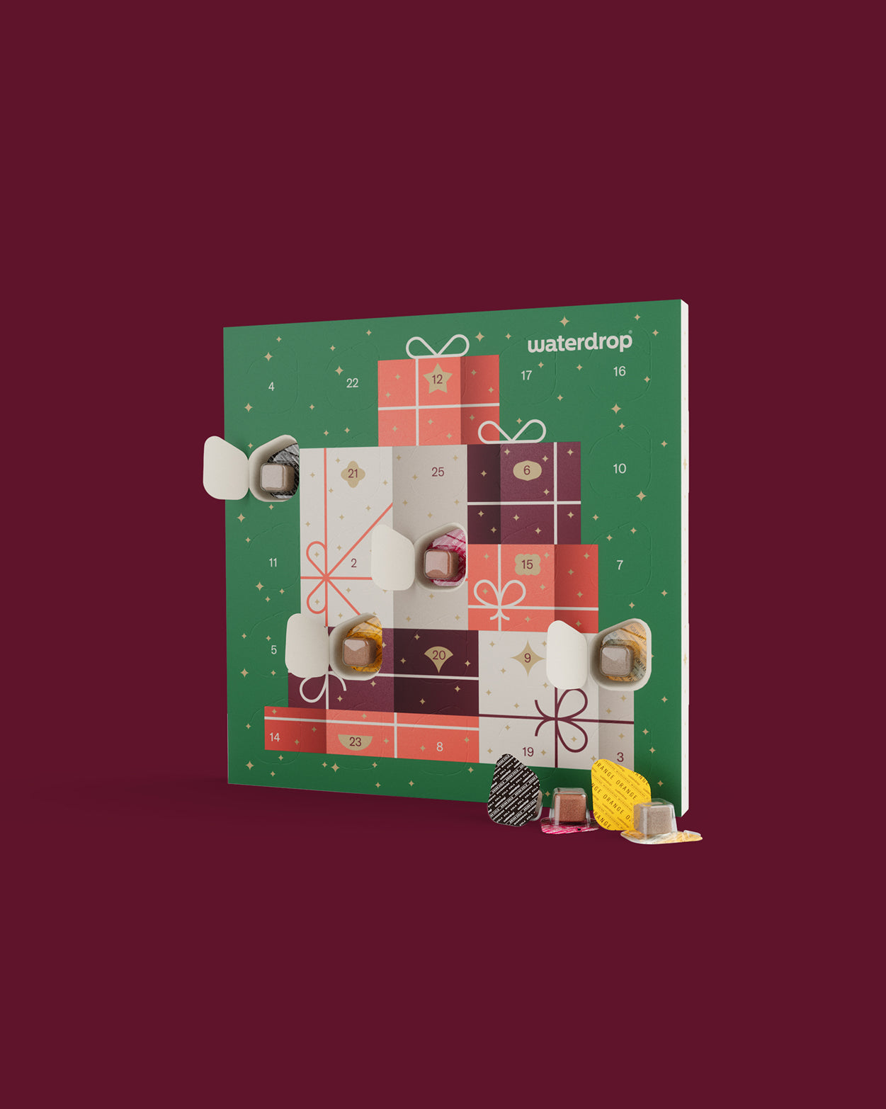 Confezione Doppia Calendari dell'Avvento Piccoli con microdrink waterdrop®.