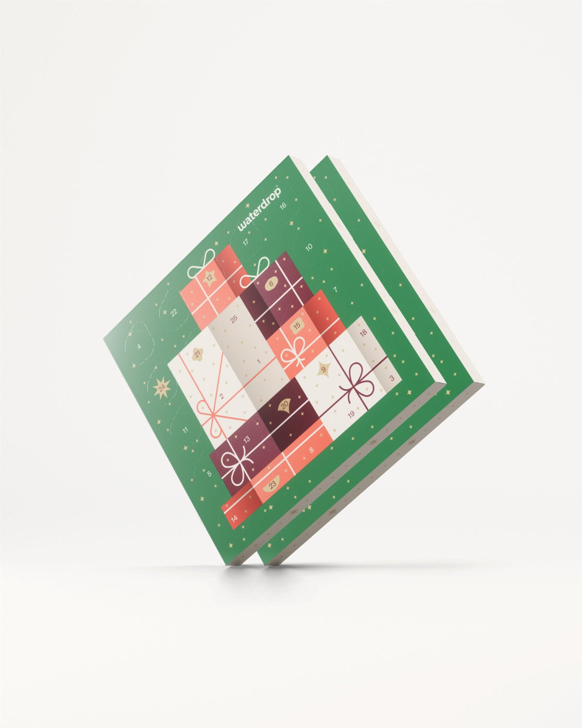Calendario Avvento Piccoli Waterdrop® con 25 cubetti fruttati.