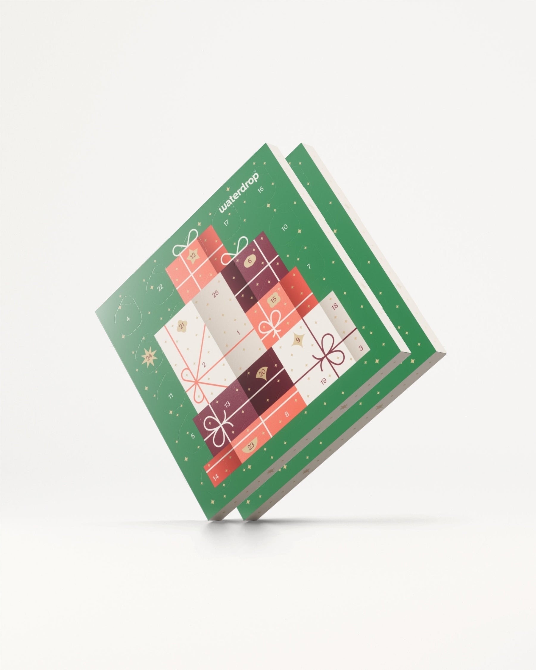 Calendario Avvento Piccoli Waterdrop® con 25 cubetti fruttati.