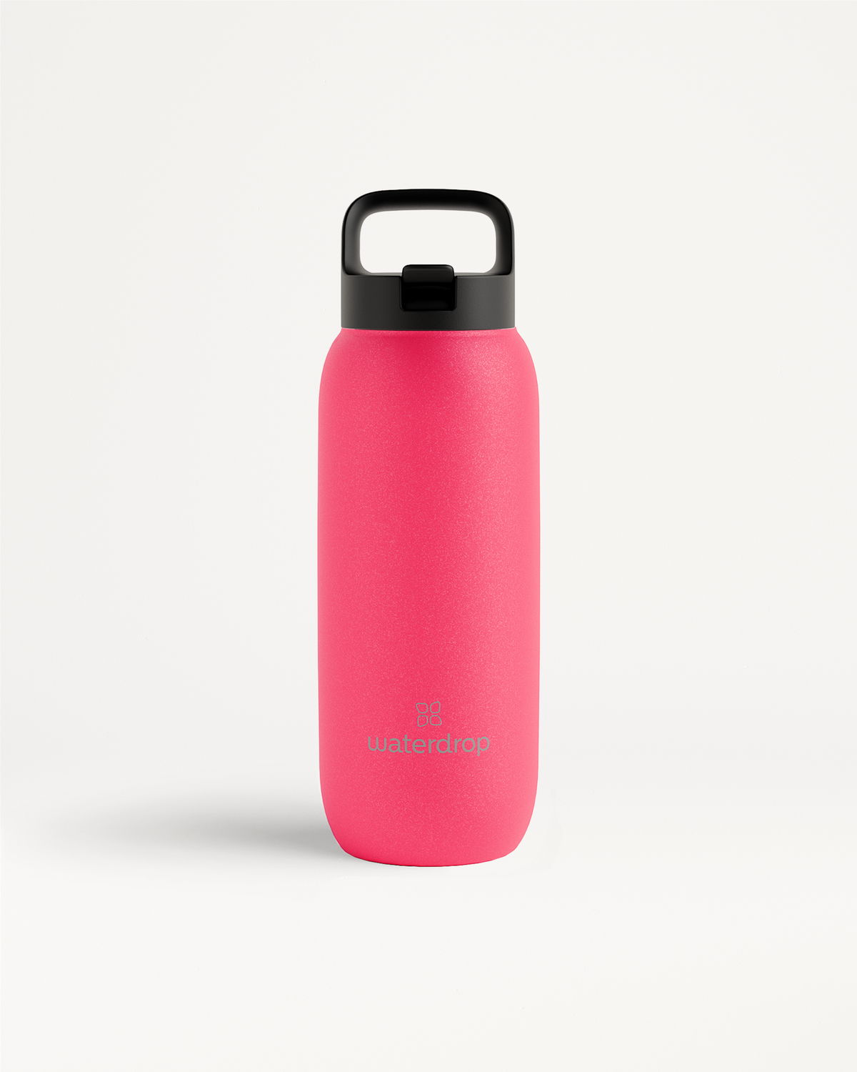 All-Purpose Thermo Straw Lid bottle, matte pink, stainless steel.
