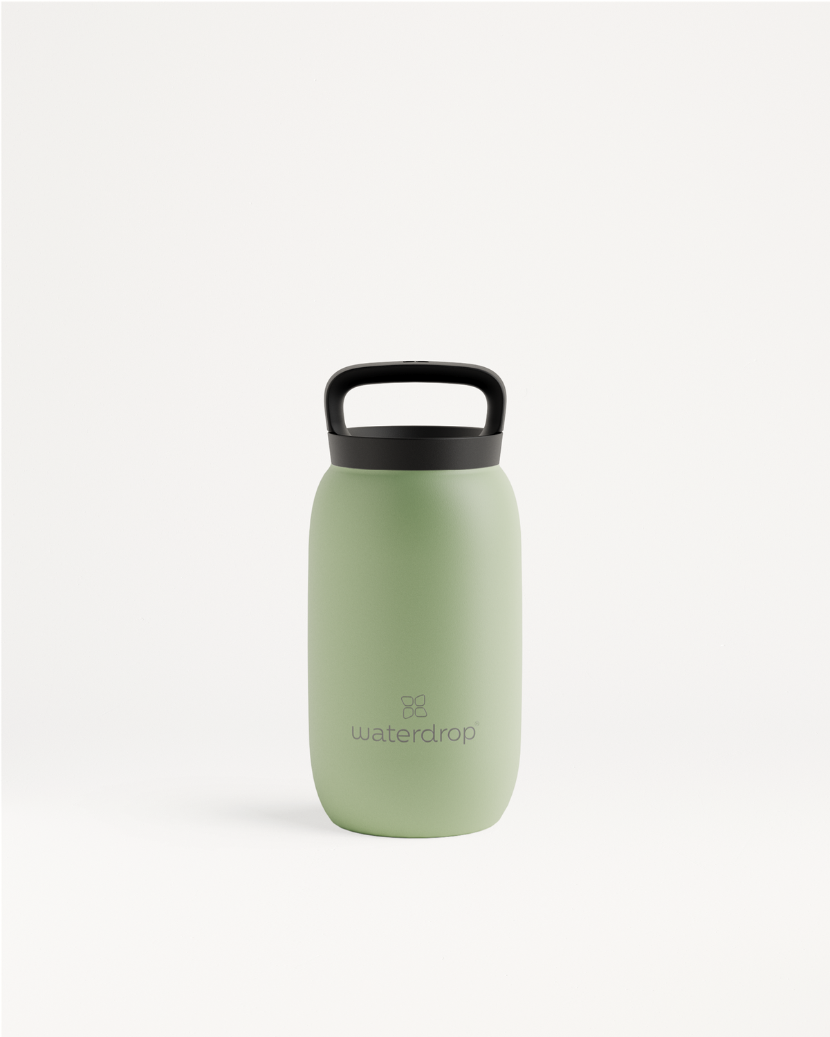 Bottiglia ALL-PURPOSE Thermo senza coperchio, scritta waterdrop e logo.