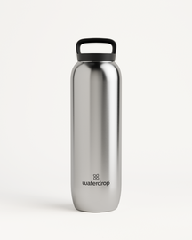 Borraccia Termica · Coperchio con Manico in acciaio inox.