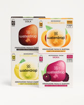 Set Bestseller: quattro scatole waterdrop® Microdrink® per idratazione gustosa e vitaminica.