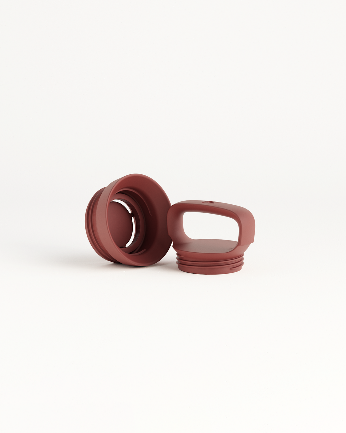 Close-up of a red bottle cap with a handle from the Choose your Goody collection by waterdrop®.
