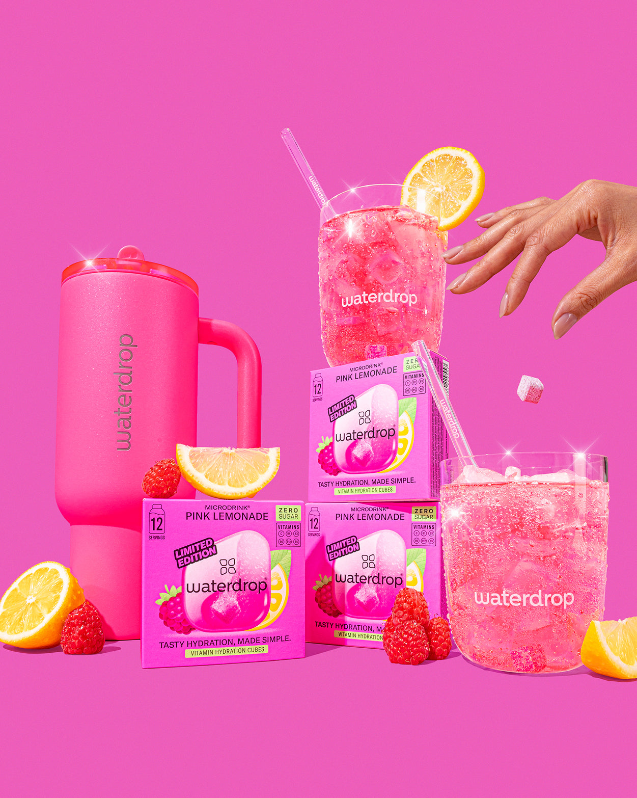 Set idratazione Naughty or Nice con microdrink Pink Lemonade.