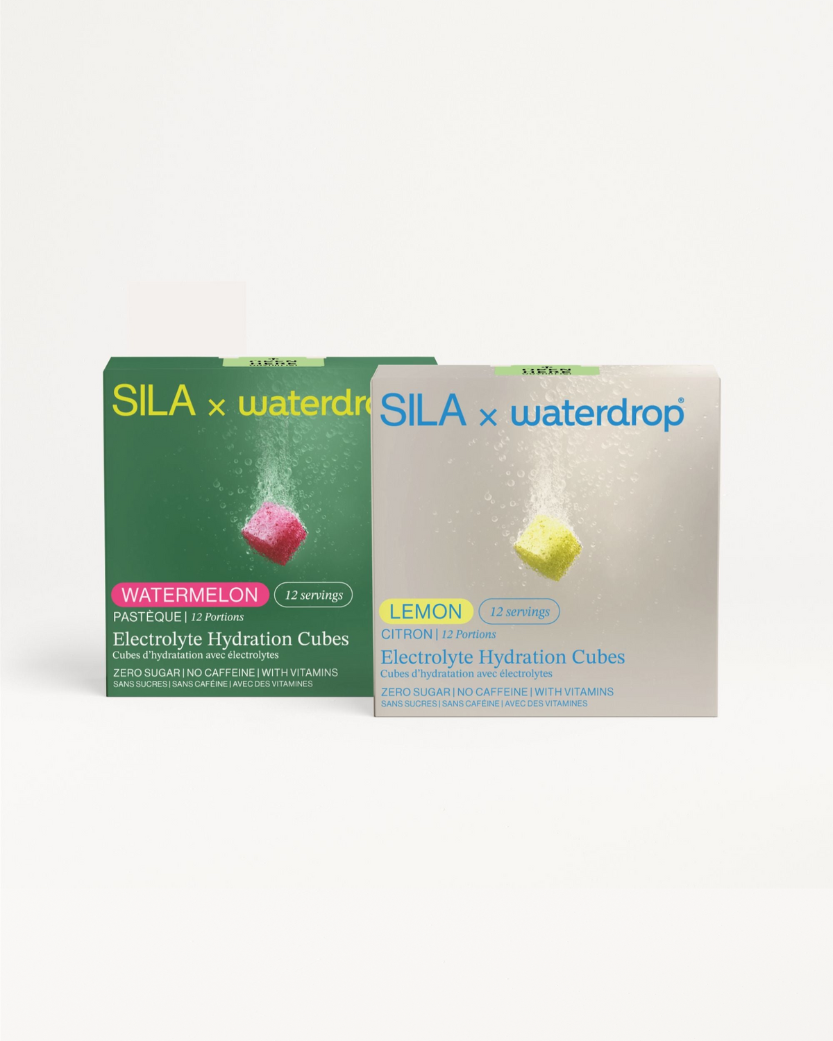 Set Idratazione SILA: cubetti idratanti elettroliti all'anguria e limone.