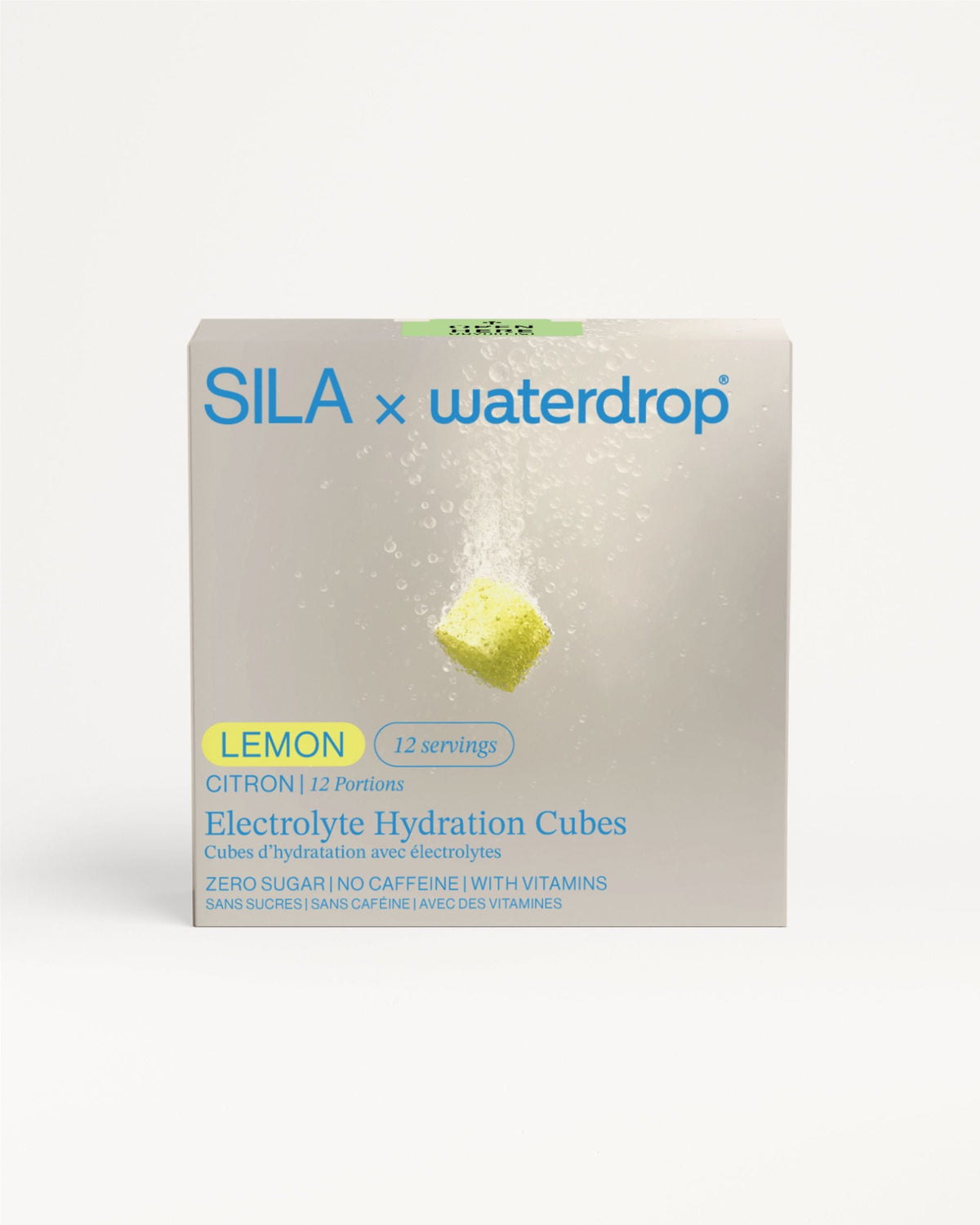 SILA Limone cubetti di idratazione elettrolitica al limone, zero zucchero.