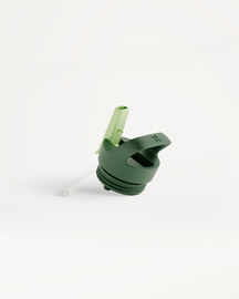 Coperchio con Cannuccia su bottiglia green.