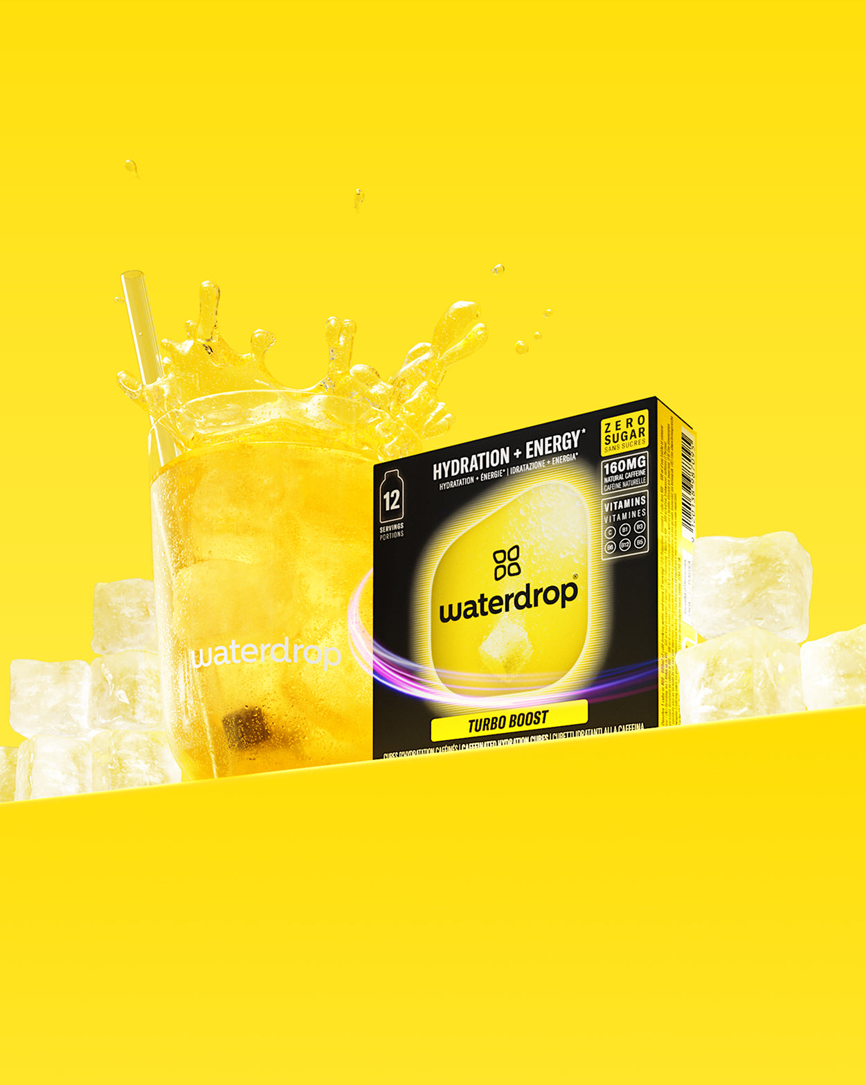 TURBO BOOST: bevanda energetica effervescente con 160 mg caffeina naturale.