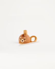 Coperchio con Cannuccia per Bambini, temperino a faccia d'orso.