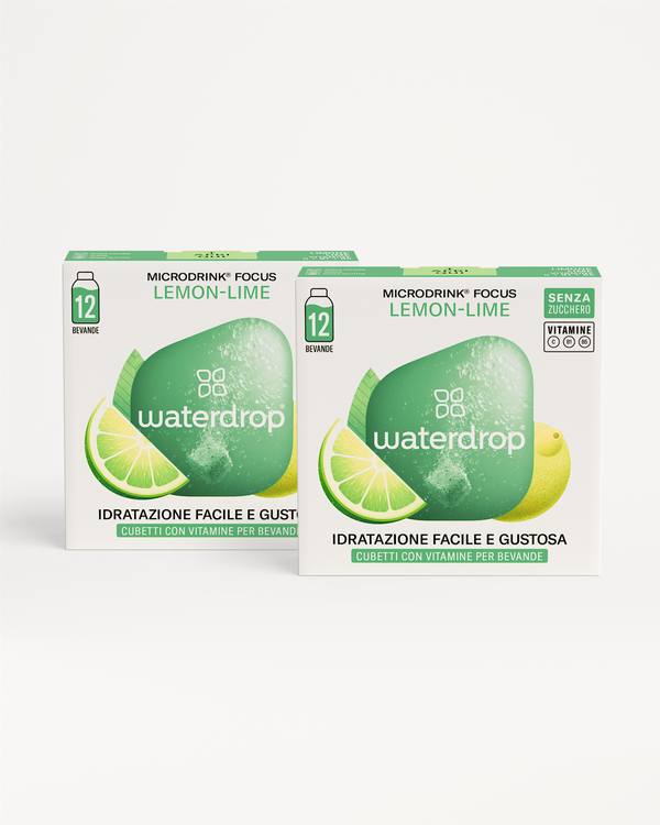 LIMONE-LIME/FROSTED LIME Confezione Doppia, cubetti idratanti senza zucchero.
