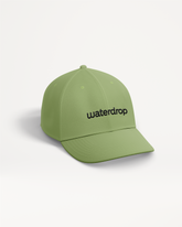 Cappello Cap waterdrop - brand green con testo nero.