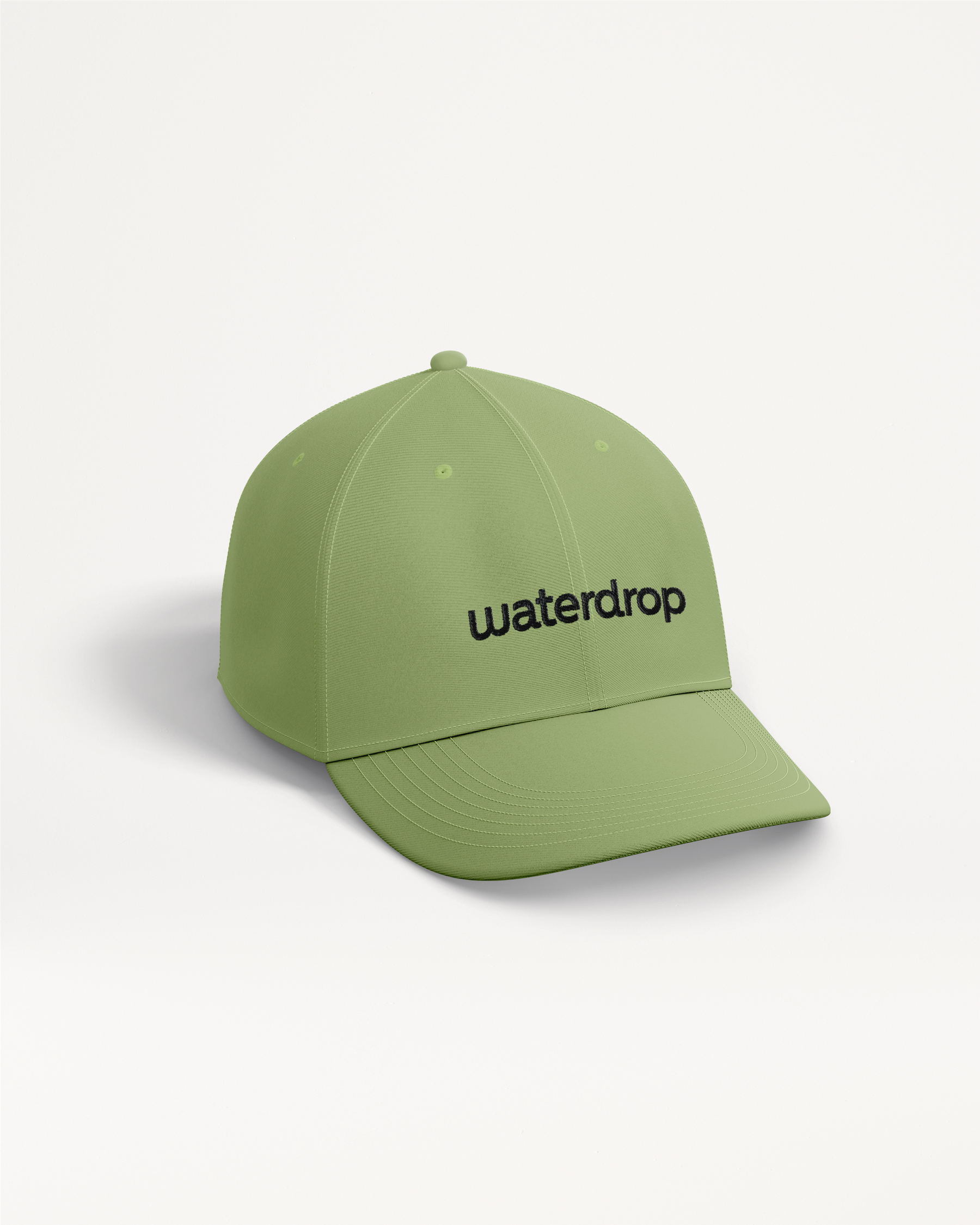 Cappello Cap waterdrop - brand green con testo nero.