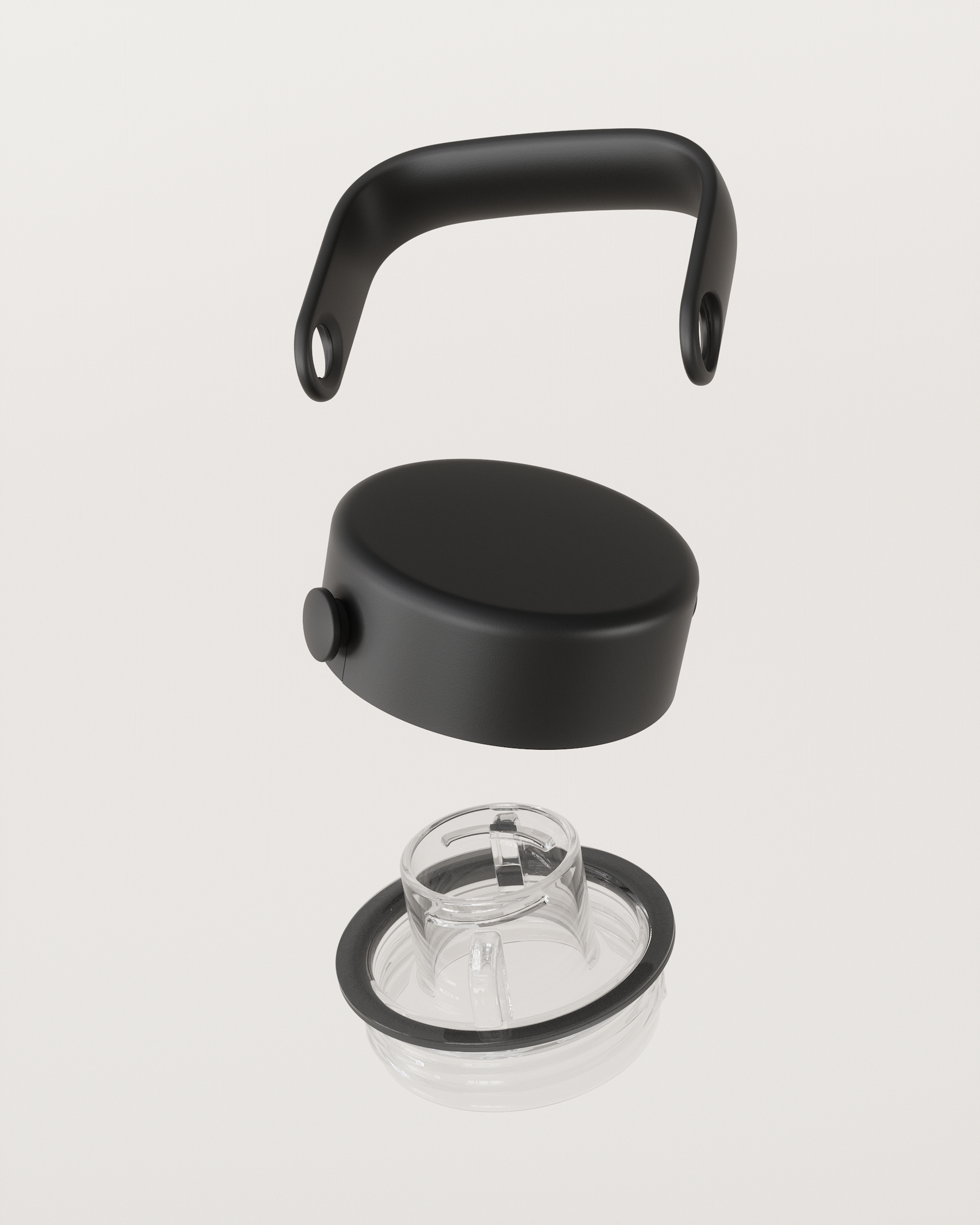 Coperchio Borraccia Termica · Coperchio in Acciaio Metallizzato con Beccuccio.