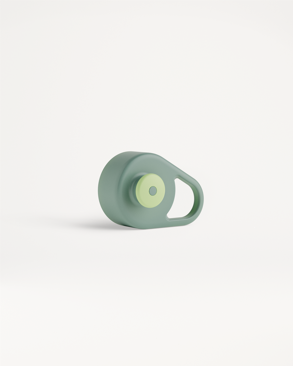 Tappo Pull-Up minimalista con beccuccio in silicone e maniglia integrata.