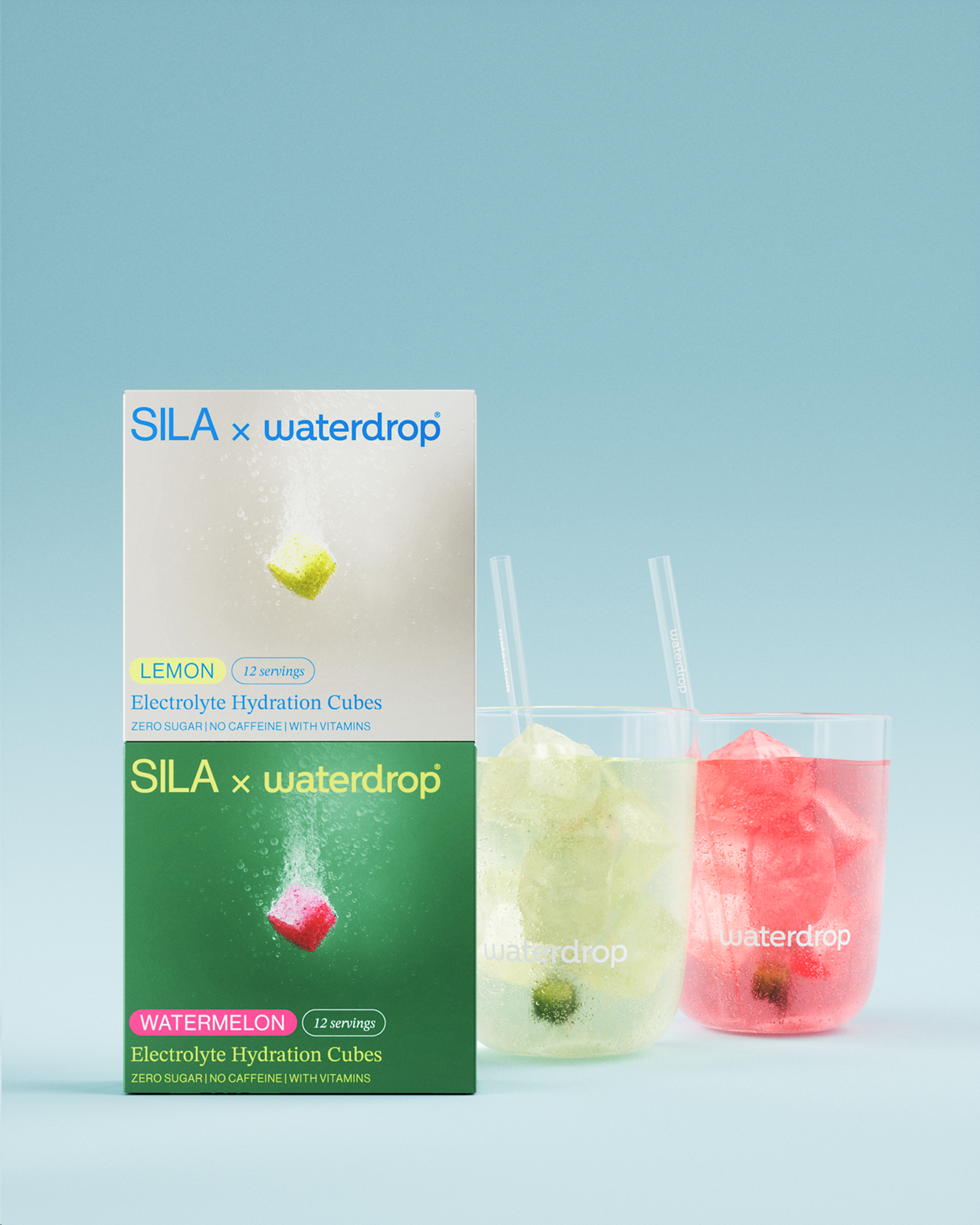 SILA Anguria cubi per idratazione, limone e anguria, con elettroliti.